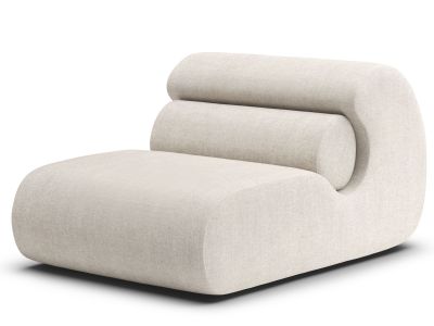 OLA Lounge Chair OUT in Beige: Einzelner Sessel für Wohnzimmer und Entspannung.